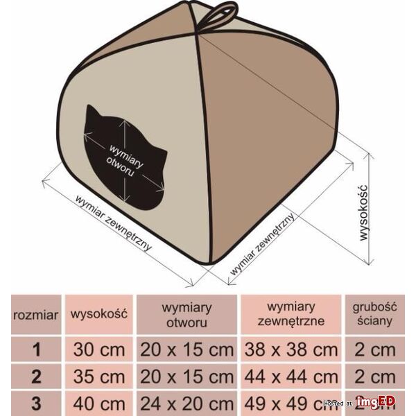 Hobbydog Budka Igloo - Beż w łapki R1 1140398 5902052045778