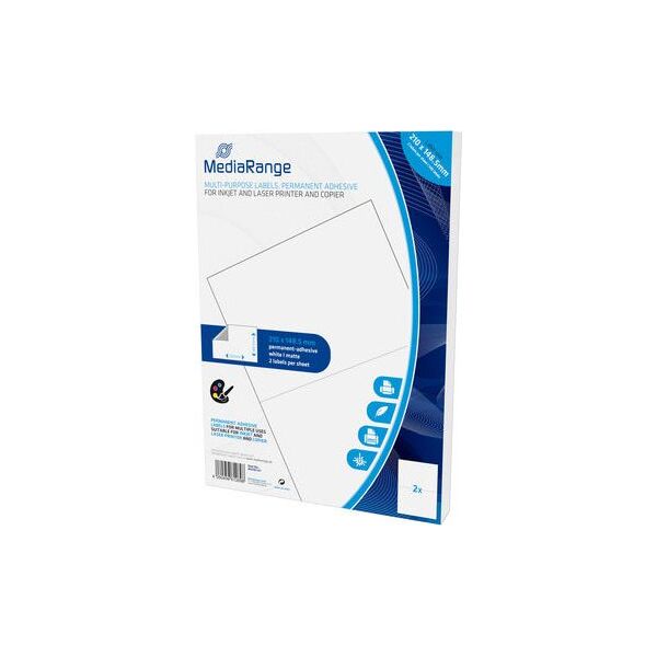 MediaRange Etykiety białe 210x148,5mm 100 sztuk (MRINK141) 1173089 4260459612698