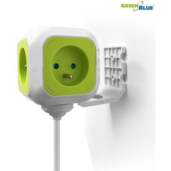 GreenBlue MagicCube poczwórne gniazdko prądowe, 2 wejścia usb 1,4m GB118 (MCE118) 1217651 5902211105121