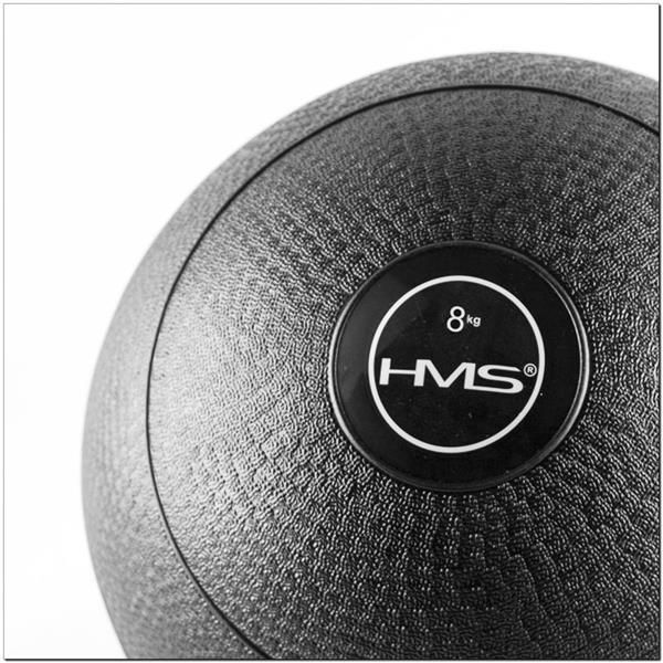 HMS Piłka lekarska Slam Ball Black 8kg czarna (PSB8) 1221946 5907695503654