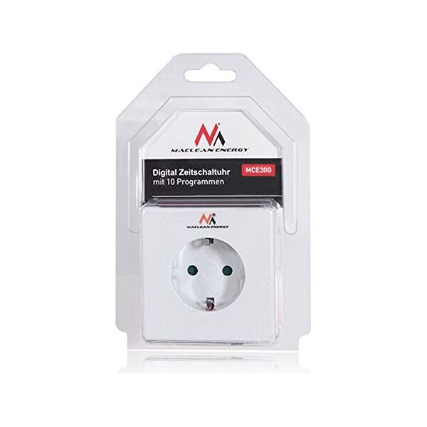Maclean Timer cyfrowy MCE30G Czasomierz - programator cyfrowy, niemieckie gniazdo. 1241084 5902211100362