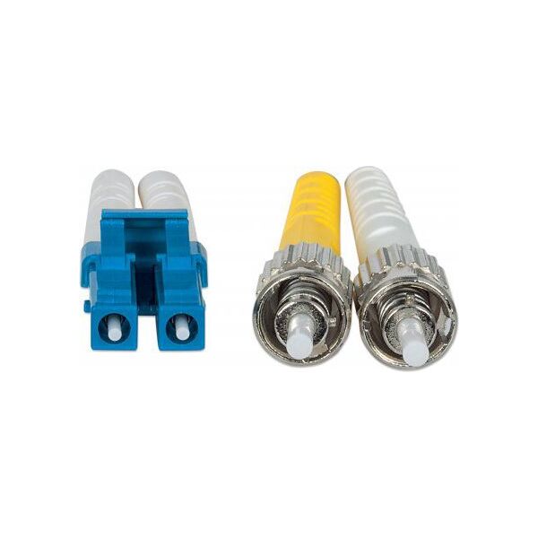 Intellinet Network Solutions Światłowód Krosowy, Duplex, Jednomodowy, LC/ST, 9/125µm, OS2, żółty, 2m (750011) 1338408 766623750011