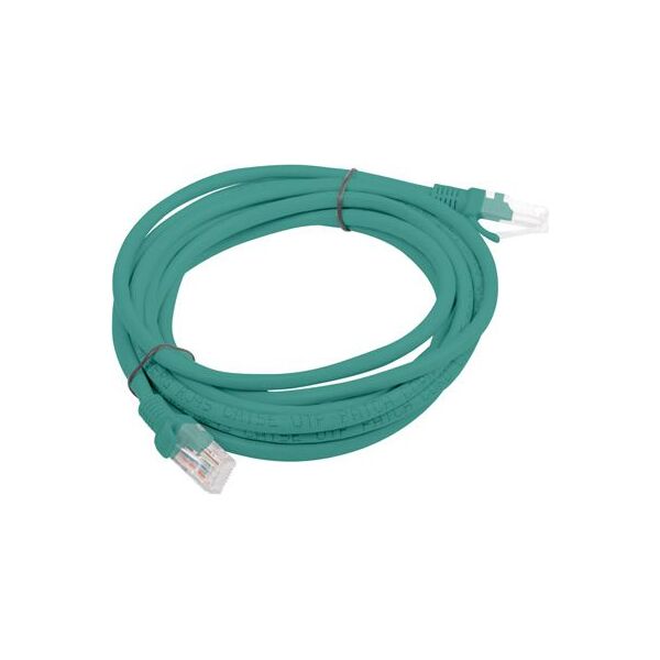 Lanberg Patchcord, Cat6, nieekranowany, 5m, zielony (PCU6-10CC-0500-G) 1398760 5901969409239