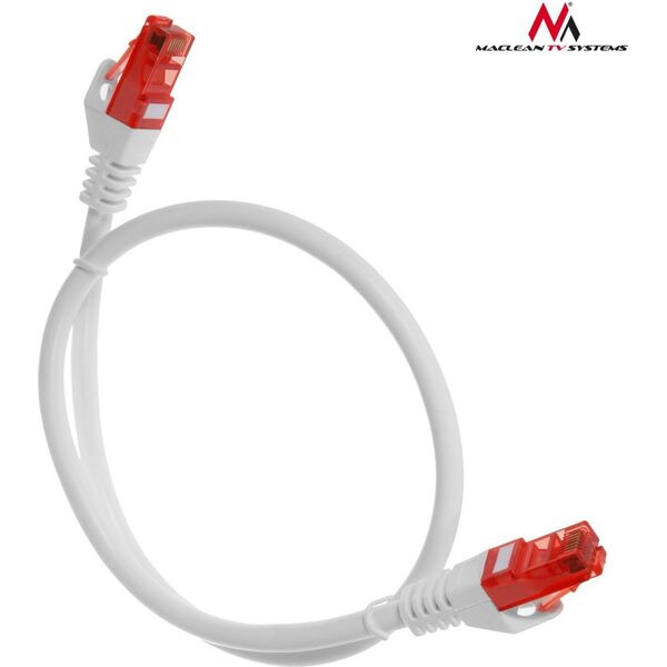 Maclean Patchcord, Cat6, 2m, biały (MCTV-302W) 1422393 5902211106029