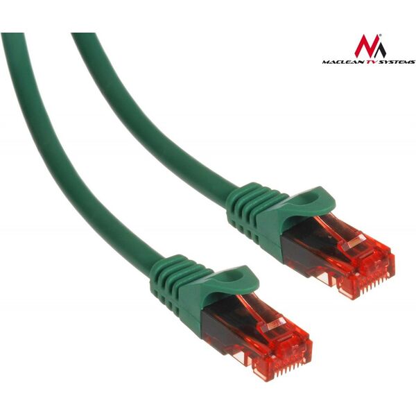 Maclean Patchcord, Cat6, 1m, zielony (MCTV-301G) 1422398 5902211105985