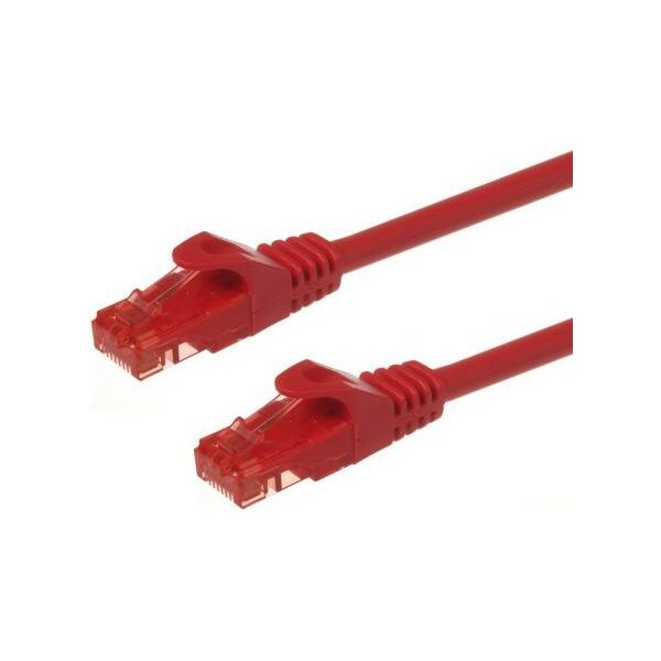 Maclean RJ-45/RJ-45, kat.6, U/UTP, czerwony, 3m (MCTV-303R) 1422490 5902211106098