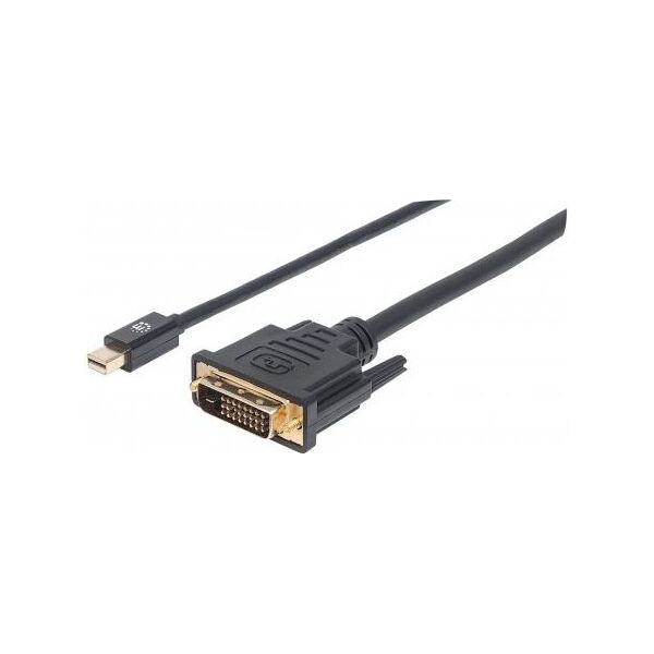Kabel Manhattan DisplayPort Mini - DVI-D 1.8m czarny (152150) 1422904 766623152150