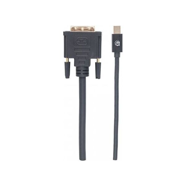 Kabel Manhattan DisplayPort Mini - DVI-D 1.8m czarny (152150) 1422904 766623152150
