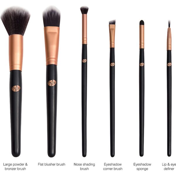 Rio Essential Cosmetic Brush Collection Zestaw pędzli do makijażu 1456839 5019487085771