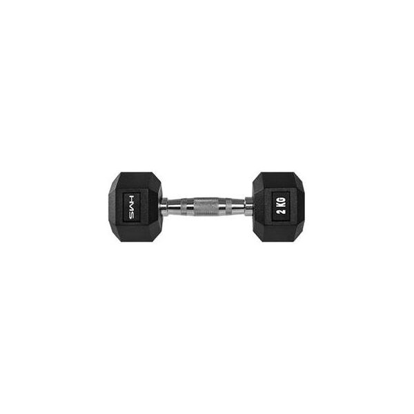 HMS hantel Hex Pro gumowany 1 x 2 kg 1470383 5906727001366