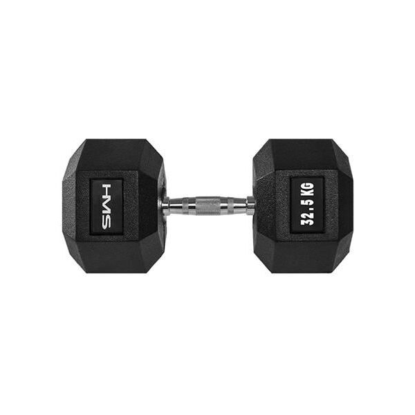 HMS hantel Hex Pro gumowany 1 x 32.5 kg 1470393 5907695518177