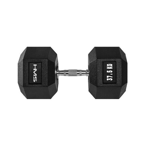 HMS hantel Hex Pro gumowany 1 x 37.5 kg 1470395 5907695518191