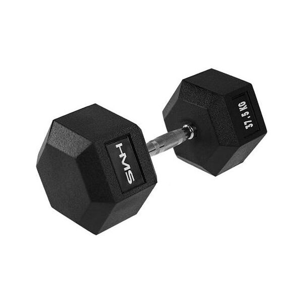 HMS hantel Hex Pro gumowany 1 x 37.5 kg 1470395 5907695518191