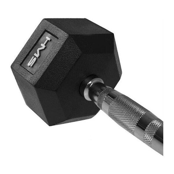 HMS hantel Hex Pro gumowany 1 x 37.5 kg 1470395 5907695518191