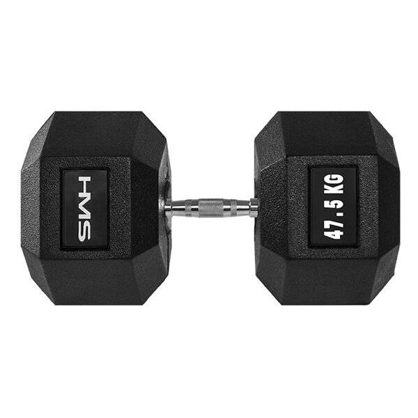 HMS hantel Hex Pro gumowany 1 x 47.5 kg 1470400 5907695518238