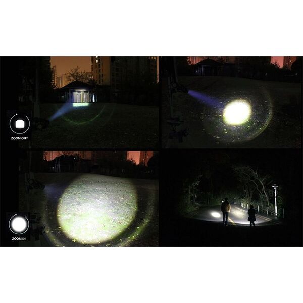 Maclean Latarka rowerowa Cree 200 lumen LED Maclean Energy + ładowarka zestaw MCE175 1518768 5902211107095