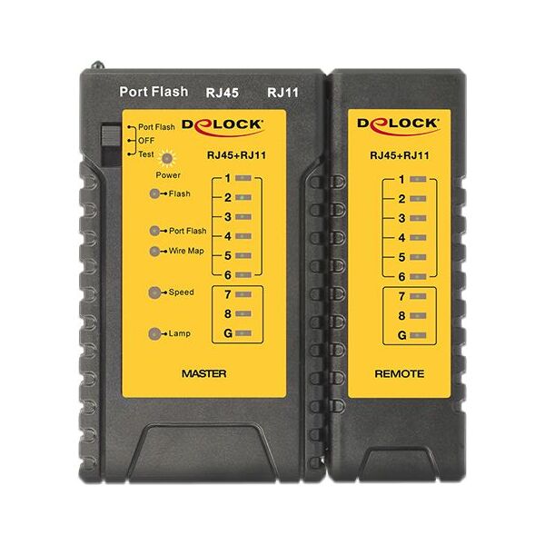 Delock Tester kabli RJ45 / RJ12 + Wyszukiwacz portu (86407) 1637553 4043619864072