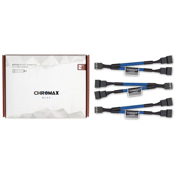 Noctua Zestaw kabli, 0.11m, Niebieski (NA-SYC1.blue) 1638222 9010018200515