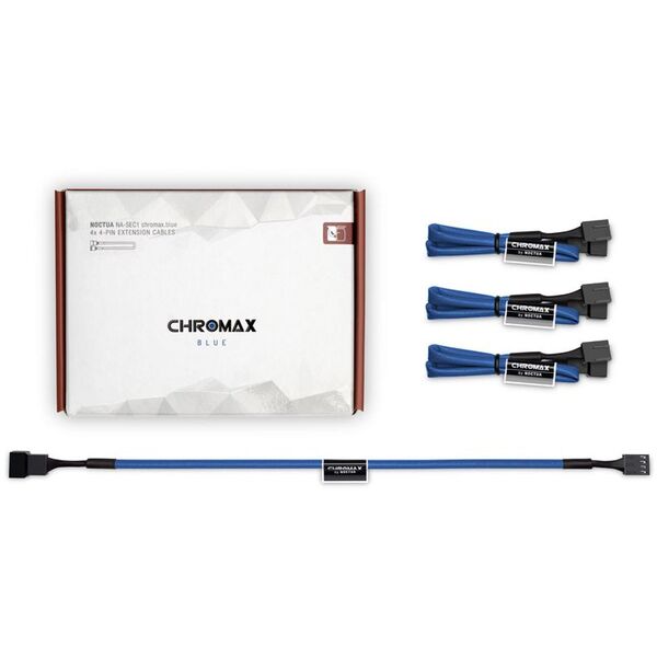 Noctua 4-pin - 4-pin, 0.3m, Niebieski (NA-SEC1.blue) 1638227 9010018200454