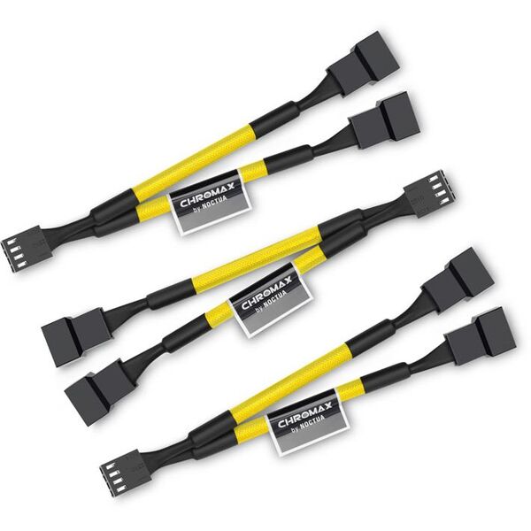 Noctua 4-pin - 4-pin x2, 0.11m, Żółty (NA-SYC1.yellow) 1638241 9010018200539