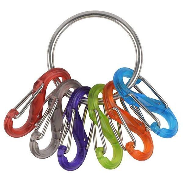 Breloczek Nite Ize Keyring+ 6 x micro karabińczyk, plastik, kolorowy (KRG2-11-R3) 1682663 94664042179