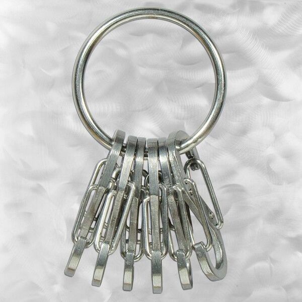 Breloczek Nite Ize KeyRing+ 6 x micro karabińczyk ze stali nierdzewnej (KRGS-11-R3) 1682665 94664026261