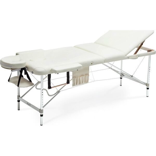 Bodyfit Stół, łóżko do masażu Aluminiowe 3 segmentowe beżowe XXL 1689564 5902759974364