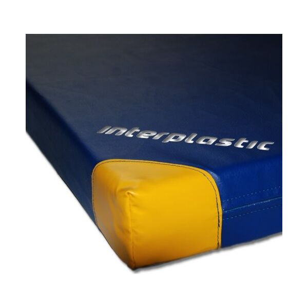 Interplastic Materac gimnastyczny 1-częściowy 200 cm x 120 cm x 5 cm niebieski 1696166 5901407102982