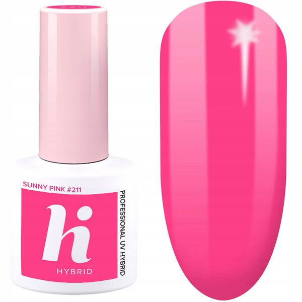Hi Hybrid Lakier hybrydowy 211 Sunny Pink 5ml 1755541 5902751401851