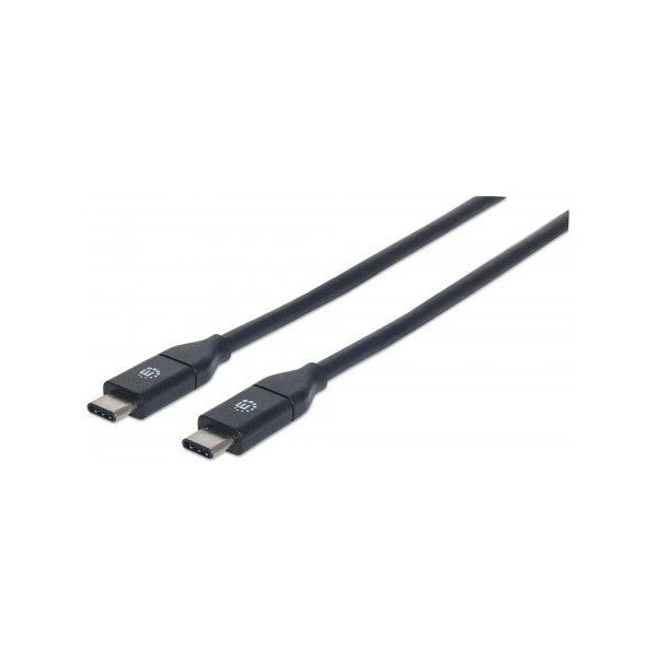 Kabel USB Manhattan USB-C - USB-C 0.5 m Czarny (354899) 1770781 766623354899
