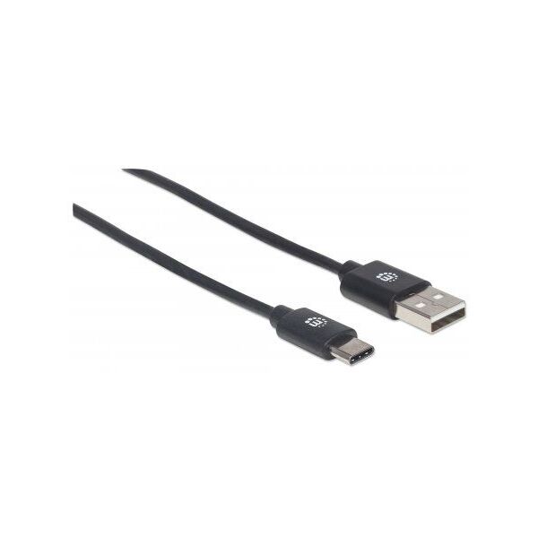 Kabel USB Manhattan USB-A - USB-C 3 m Czarny (354936) 1770790 766623354936