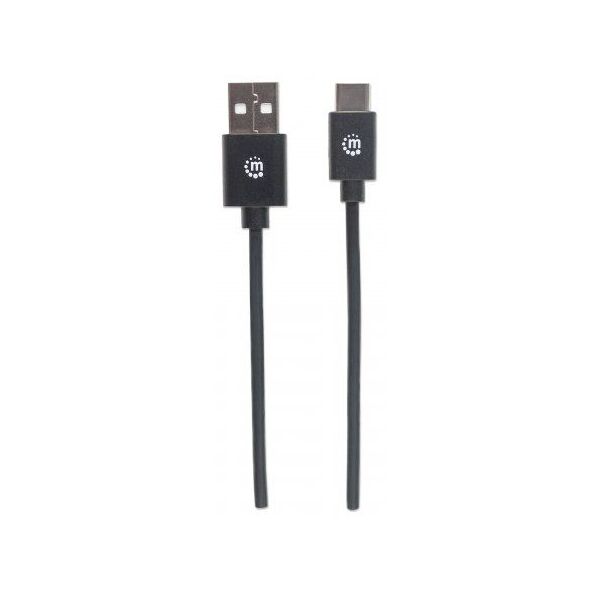 Kabel USB Manhattan USB-A - USB-C 3 m Czarny (354936) 1770790 766623354936