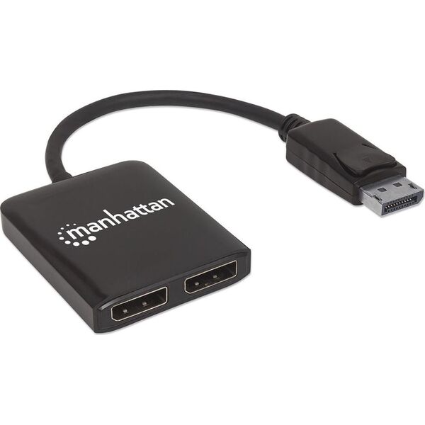 Manhattan Manhattan Splitter 2-Port Display-Port mit MST 4K@30HZ - 207768 1771052 766623207768