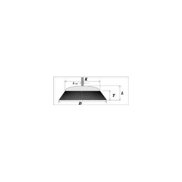 Szczotpol Szczotka doczołowa z trzpieniem 6mm śr. 100mm E50 3010009 5903792240430