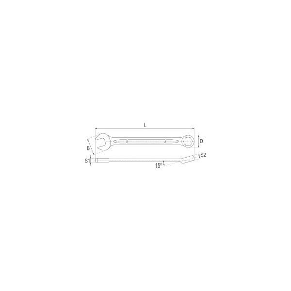 Yato Klucz płasko-oczkowy 17mm (YT-0346) 3021527 5906083903465