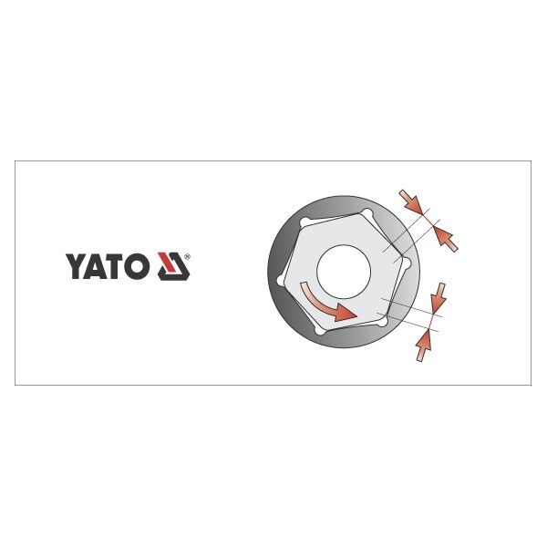Yato Nasadka 6-kątna 1/2" 14mm (YT-1207) 3021870 5906083912078