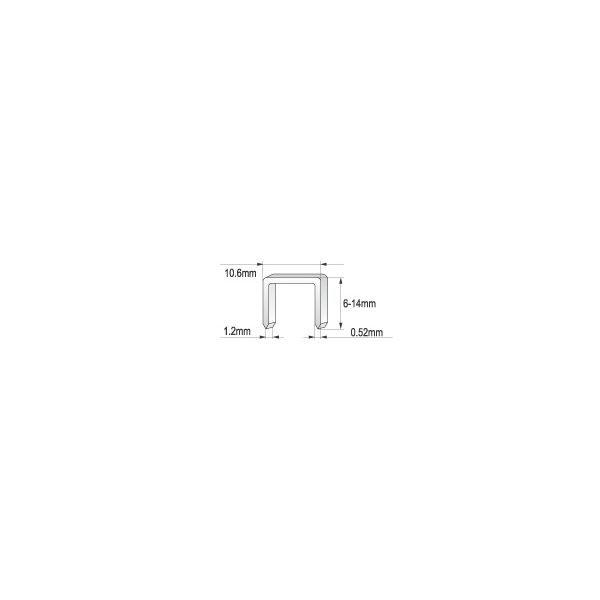 Yato Zszywacz młotkowy 6-10mm YT-7004 3030420 5906083970047