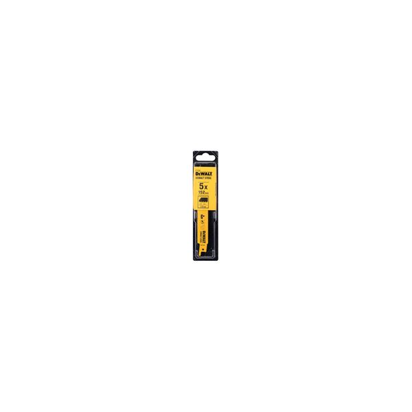 Dewalt Brzeszczot ogólnego zastosowania do piły szablastej 152mm 5szt. DT2345 3033415 5035048034675