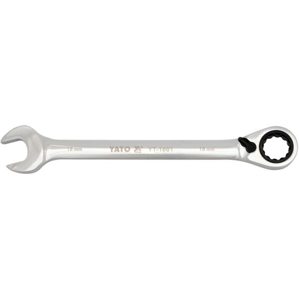 Yato Klucz płasko-oczkowy z grzechotką 19mm (YT-1662) 3033587 5906083916625