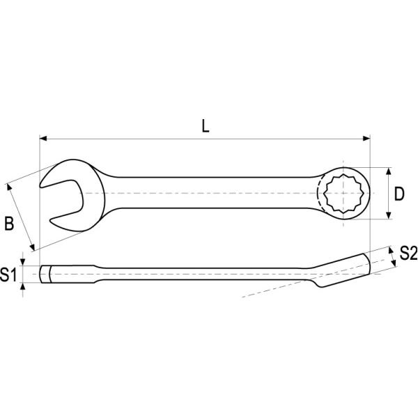 Yato Klucz płasko-oczkowy 10mm (YT-4903) 3033994 5906083949036