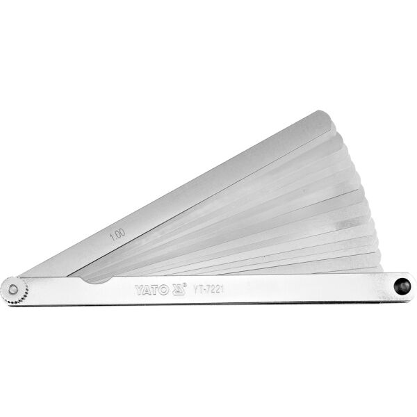 Yato Szczelinomierz 17 listkowy 200mm 0,02 - 1mm (YT-7221) 3034243 5906083972218