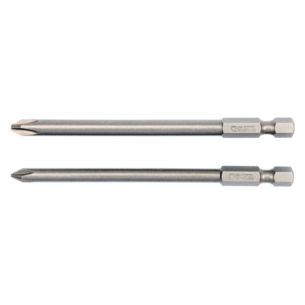 Yato Końcówki wkrętakowe krzyżowe Ph1x100mm Ph2x100mm 1/4 2szt. (YT-0488) 3039607 5906083904882