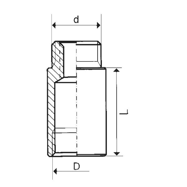 KFA Przedłużacz mosiężny 1/2" 50mm 170-206-98 3040257 5907571172066