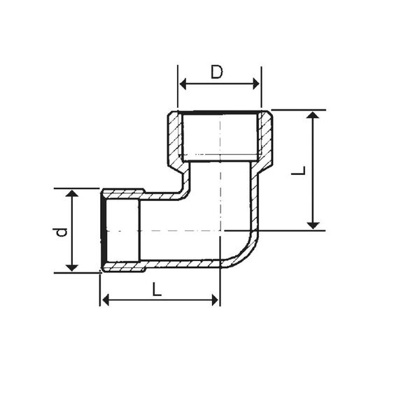 KFA Kolanko mosiężne 1/2" 949-020-15 3040280 5907571941235