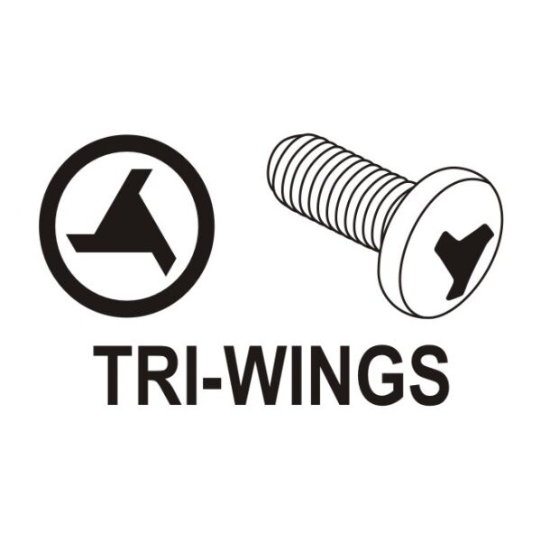 Yato Końcówki wkrętakowe Tri-Wings TW0x100mm TW1x100mm 1/4 2szt. (YT-0493) 3045943 5906083904936