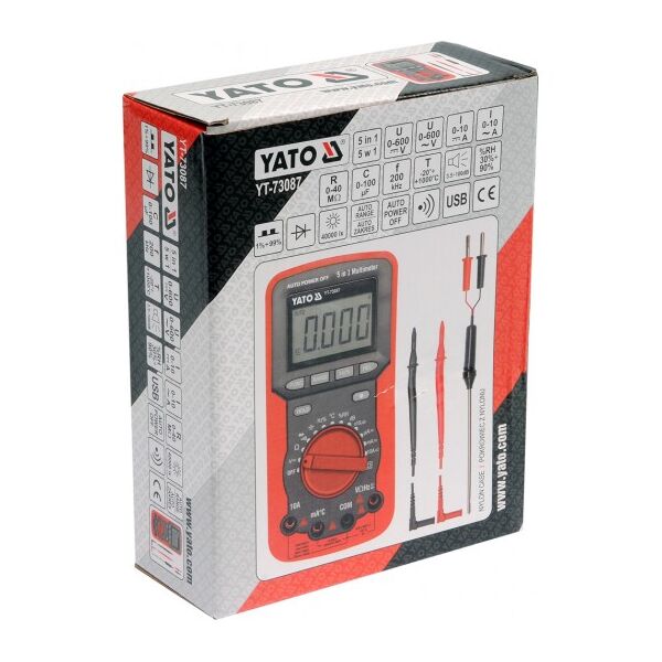 Yato Miernik elektryczny multimetr 5w1 (YT-73087) 3055936 5906083730870