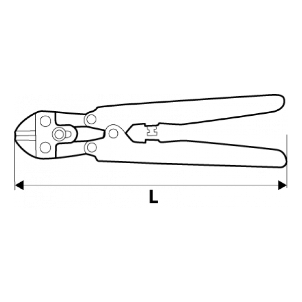 Topex Nożyce do prętów 210mm średnica cięcia 4mm 01A117 3060676 5902062011381