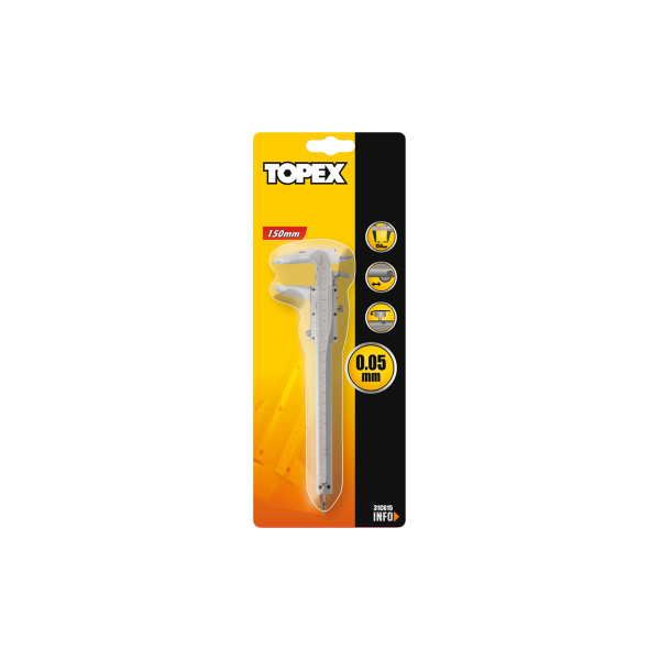 Topex Suwmiarka 200mm 0.05mm 31C616 3063133 5902062316165