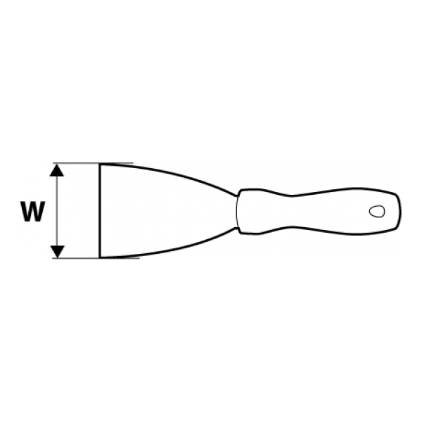 Topex Szpachlka malarska nierdzewna 50mm 18B605 3063713 5902062186058