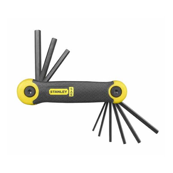 Stanley Zestaw kluczy imbusowych hex wielofunkcyjne 5/64-1/4" 9szt. (69-265) 3065505 3253562692658